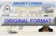 Western Australia Driver License in original format novelty design card software identity new product souvenir new identity custom templates